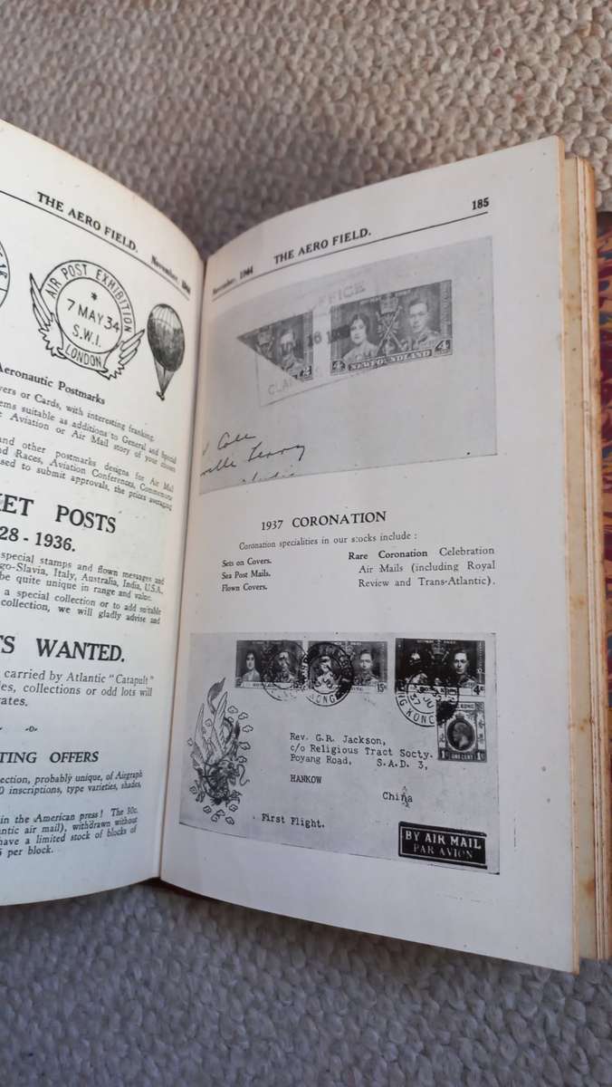 A VERY SCARCE AND MUST HAVE BOOK FOR AERO-PHILATELY-HUGE REFERENCE !!!!